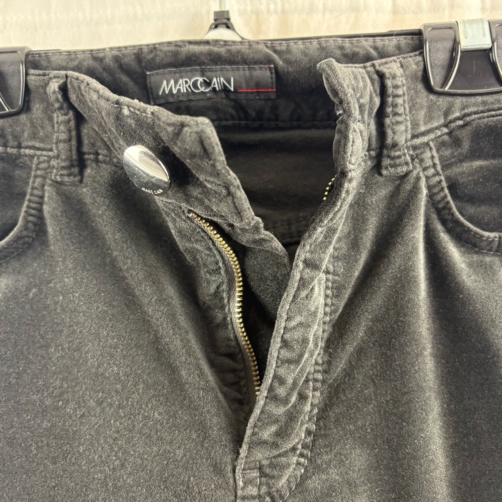 Marc Cain Charcoal Velvet Trousers - Picture 6 of 11
